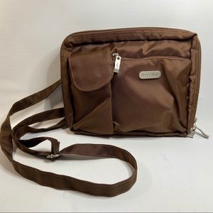 Baggallini Crossbody Nylon Brown Purse Bag